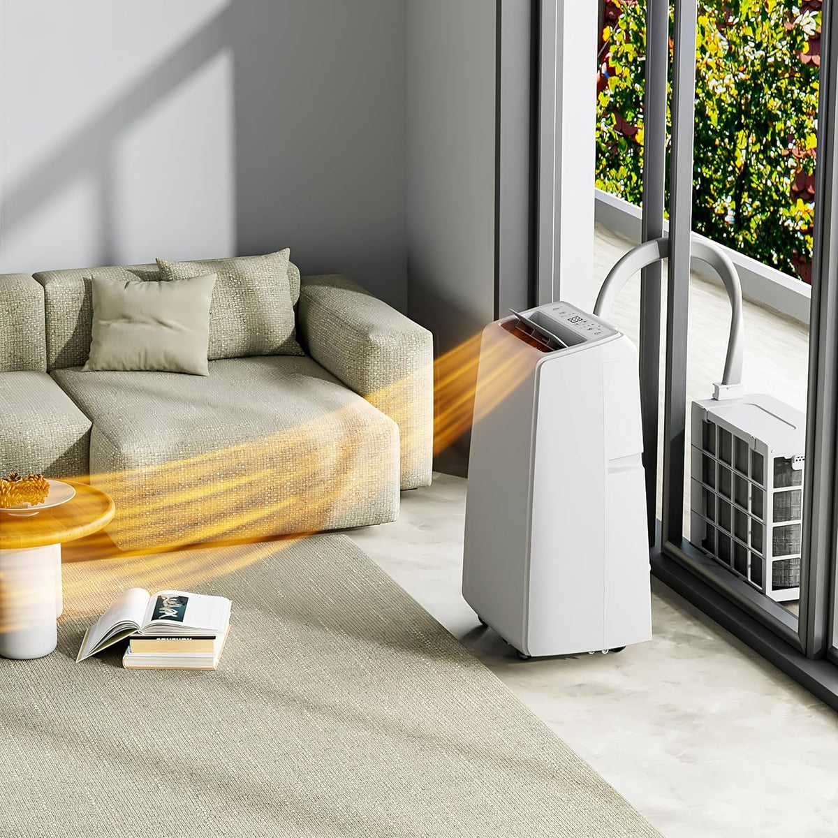 Mobilny klimatyzator typu split z Wi-Fi, 12 000 BTU