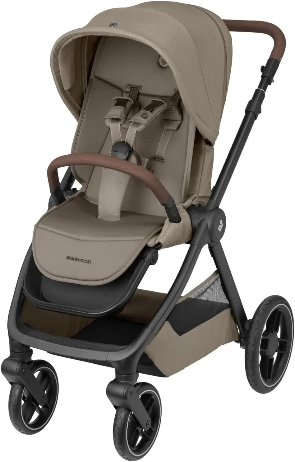 Maxi-Cosi Oxford kinderwagen, 0-4 jaar, 0-22 kg, compact op te vouwen, ruime zitting, ergonomische rugleuning, nieuwste generatie vering, 3 verstelbare standen, grote boodschappenmand van 10 kg, Twillic Truffle
