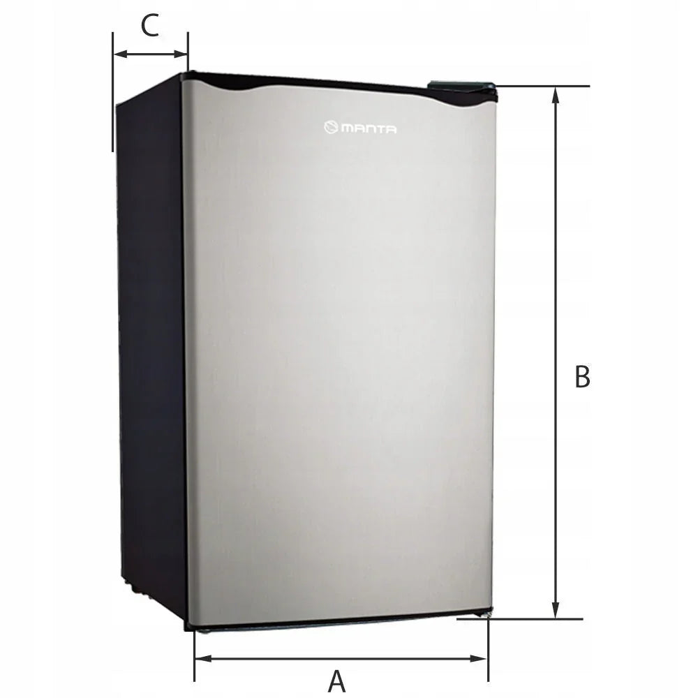 Kleine koelkast, mini-vriezer, hotel, kantoor, LICHT, 91 liter, 83 cm