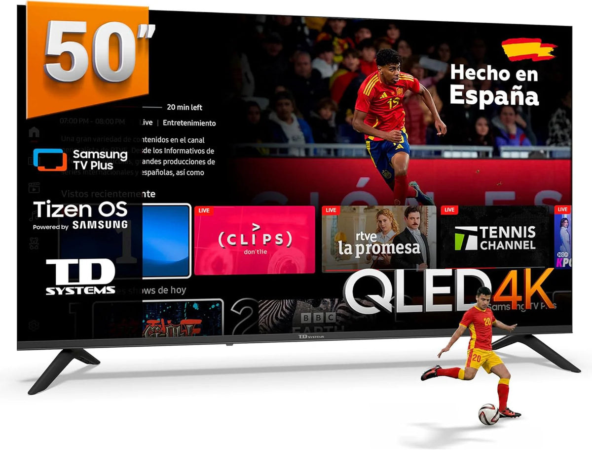 TD Systems – Smart TV 50 cali 4K z systemem operacyjnym Tizen 8.0, oparty na technologii Samsung, z potrójnym tunerem telewizyjnym (DVB-T2/C/S2). Telewizory z 2026 roku – PRIME50C22TIZEN
