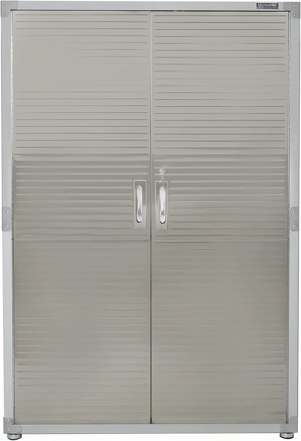 Seville Classics UHD16238 Mega-kast, 121,9 x 60,9 x 182,9 cm, gepoedercoat metalen frame, grijs