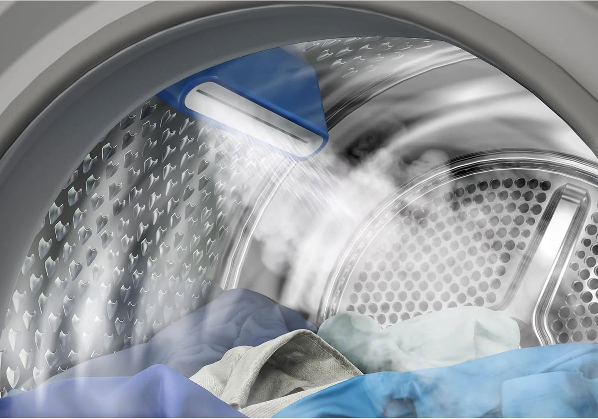 Beko 8 kg wasdroger, Stiftung Warentest beoordeling "Goed" (2,5), geschikt voor mensen met allergieën, Hygiënisch droogprogramma, SteamCure stoomfunctie, 15 programma's, Express programma, B3T42249S, wit
