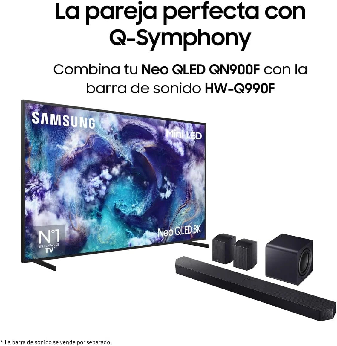 65-inch Neo QLED QN900F 8K Smart TV met AI Vision, ontspiegelend scherm en Motion Xcelerator 165Hz