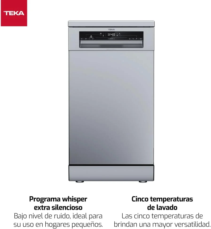 Zmywarka do zabudowy TEKA 45 cm, 10 kompletów naczyń, 6 programów mycia, IonClean, DFS 24650