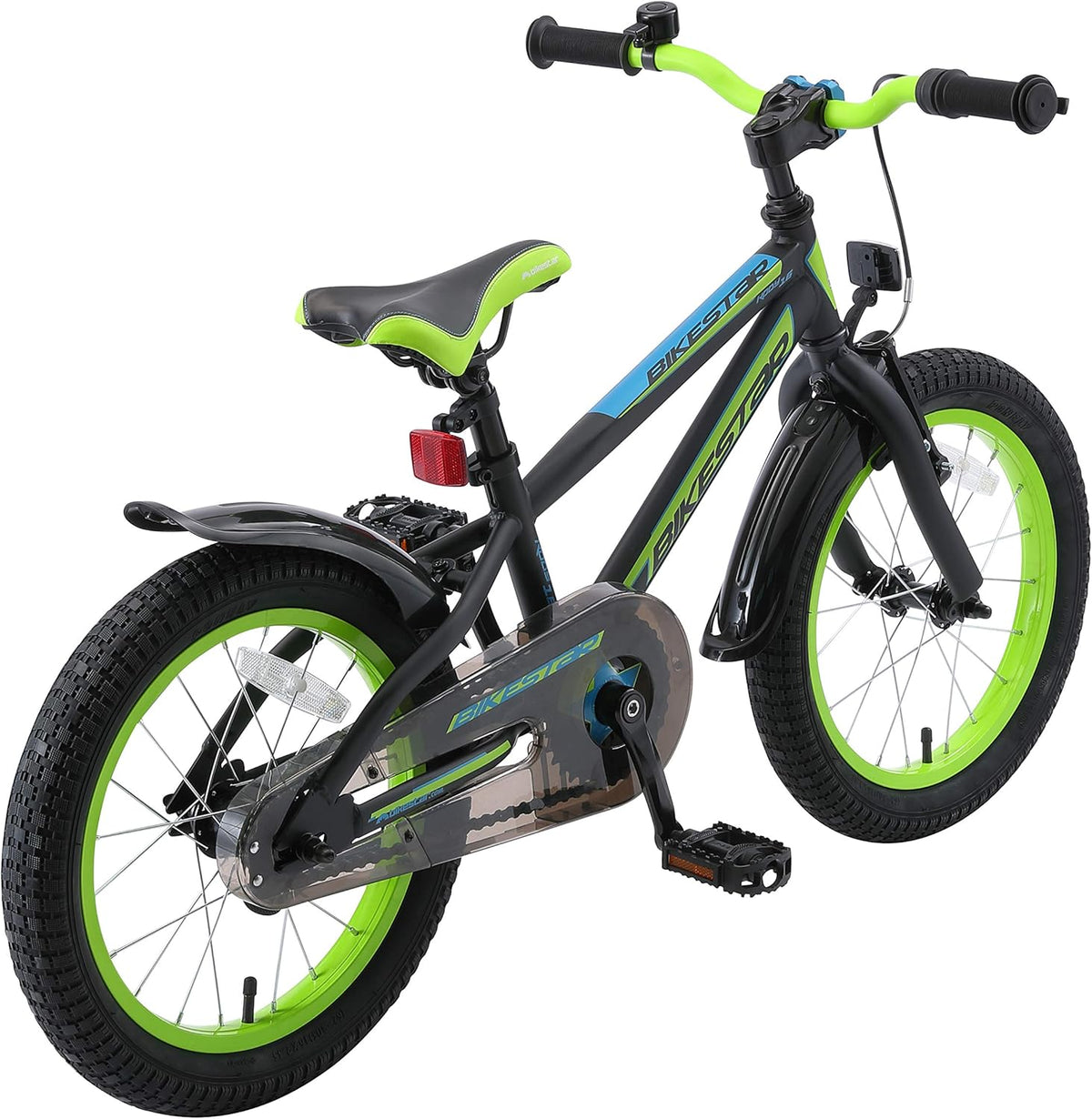 Rower dziecięcy BIKESTAR dla chłopców i dziewczynek w wieku od 4 lat | Rower górski 16 cali z hamulcami | Wersja Mountain Bike 16"