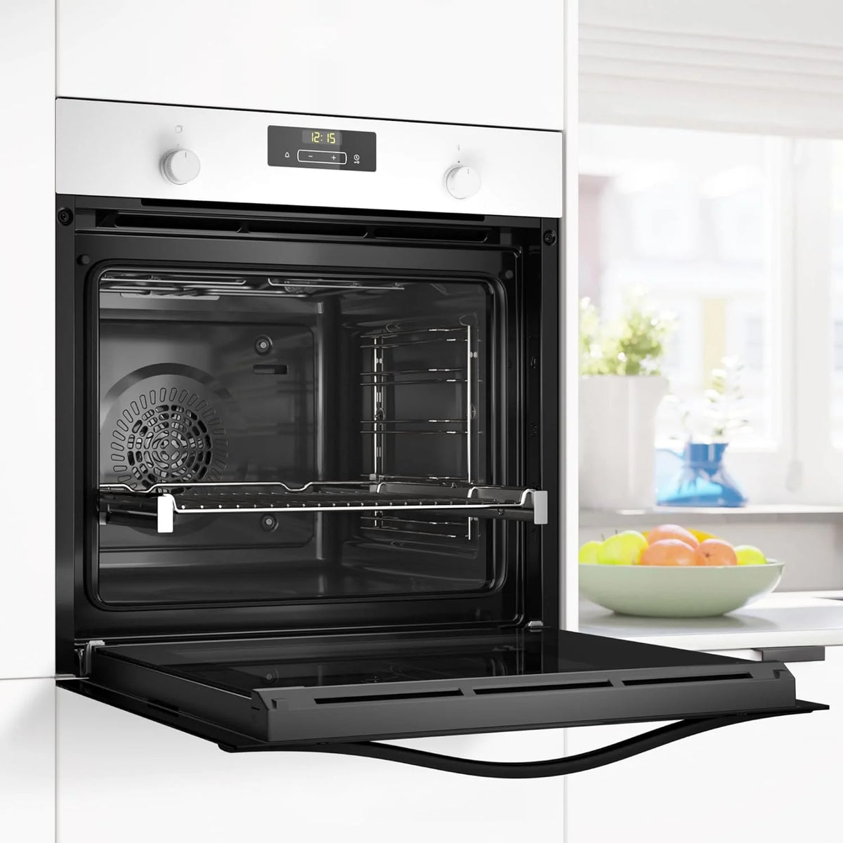 Balay – Multifunctionele oven, 60 cm breed, 71 l, Crystal-serie, airfryerfunctie, Aqualysis, wit, 3HB5159B4