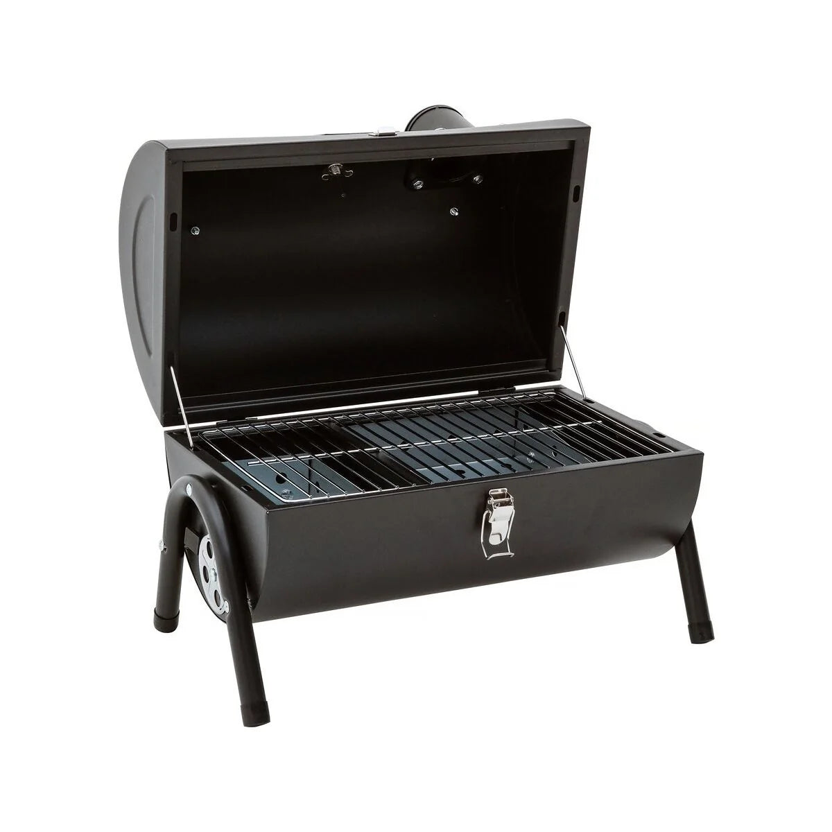 Przenośny grill węglowy „Capitán” – 42 x 27 x 43 cm – czarny