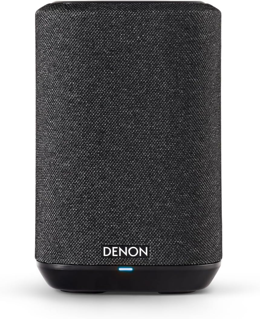 Głośnik Denon Home 150 Multiroom, głośnik HiFi z wbudowaną platformą HEOS, zintegrowaną funkcją Alexa, Wi-Fi, Bluetooth, USB, AirPlay 2, dźwiękiem Hi-Res, czarny