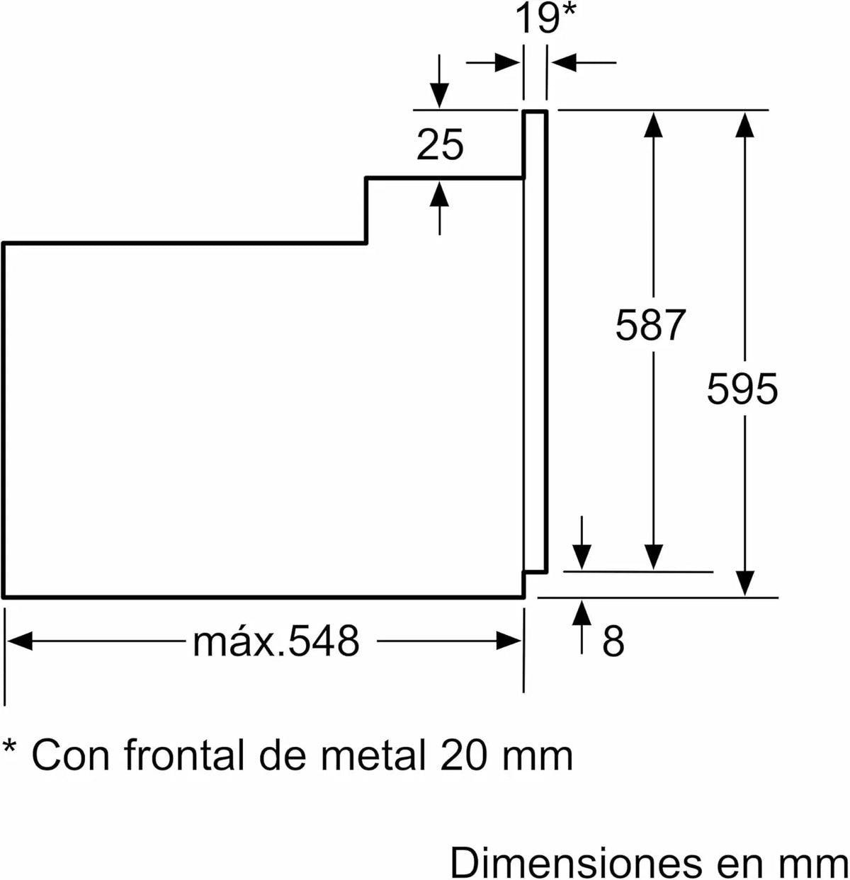 Balay - Oven, 60 cm, 5 functies, mechanische bediening, zwart, roestvrij staal, 3HB1000X0