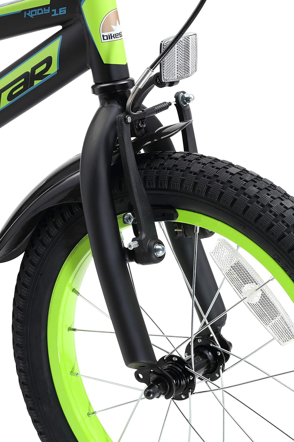 Rower dziecięcy BIKESTAR dla chłopców i dziewczynek w wieku od 4 lat | Rower górski 16 cali z hamulcami | Wersja Mountain Bike 16"