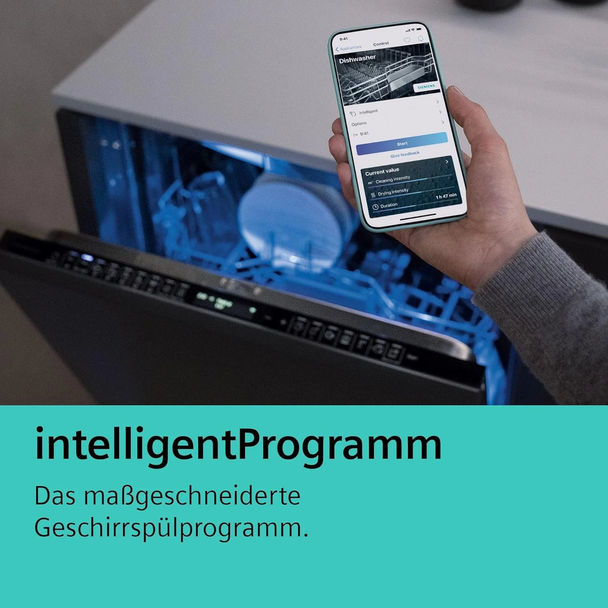 Zmywarka Siemens SN63EX06VE, iQ300 Smart, w pełni zintegrowana, 60 cm, szuflada na sztućce, bardzo cicha, varioSpeed, automatyczne otwieranie drzwi, potrójny system koszenia, infoLight, intensiveZone