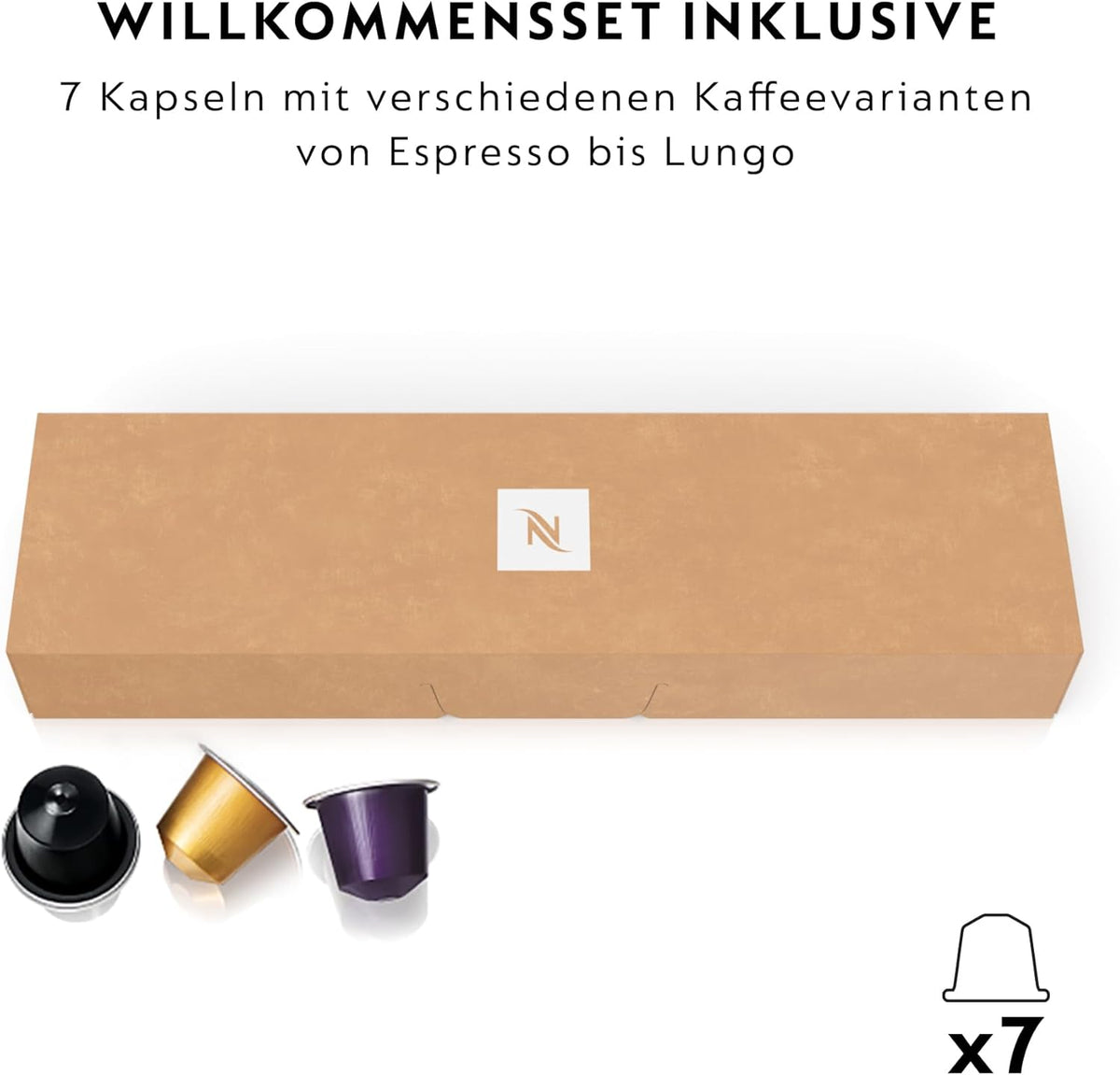 Ekspres kapsułkowy Nespresso De'Longhi EN640.W Gran Lattissima z automatycznym systemem dozowania mleka, ciśnienie 19 barów, 1400 W, biały