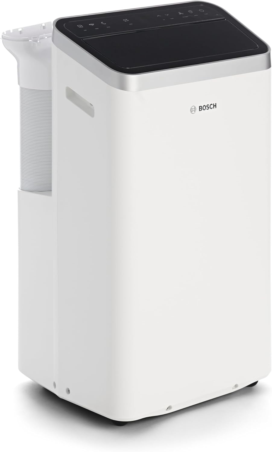 Klimatyzator przenośny Bosch Cool 4000 – 3 w 1: klimatyzator, osuszacz powietrza, wentylator – 2,6 kW do pomieszczeń o powierzchni do 35 m² – z trybem automatycznym, trybem cichym i trybem uśpienia