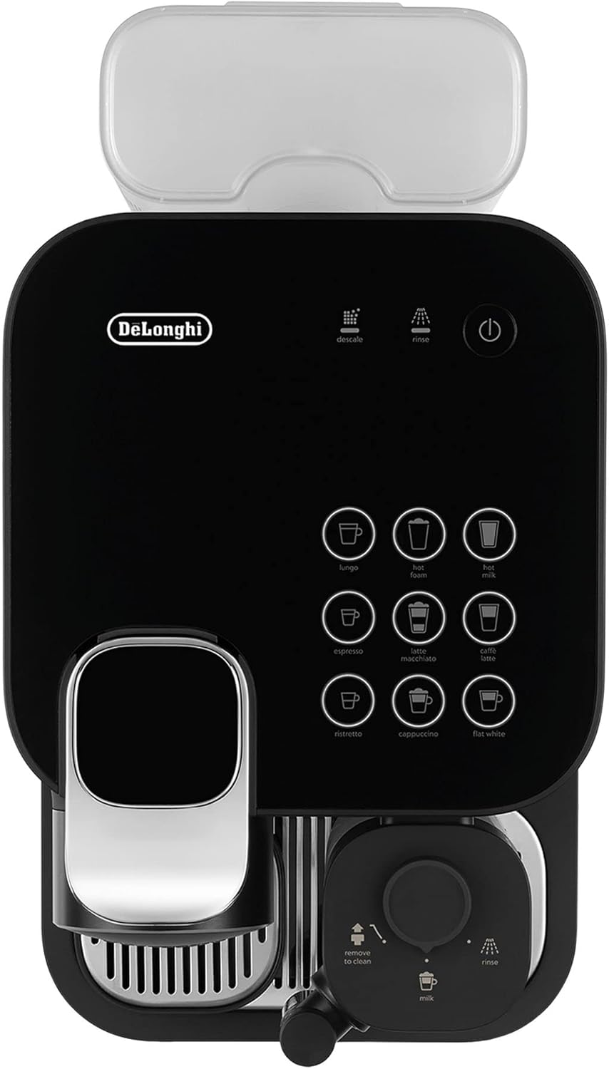Ekspres kapsułkowy Nespresso De'Longhi EN640.W Gran Lattissima z automatycznym systemem dozowania mleka, ciśnienie 19 barów, 1400 W, biały
