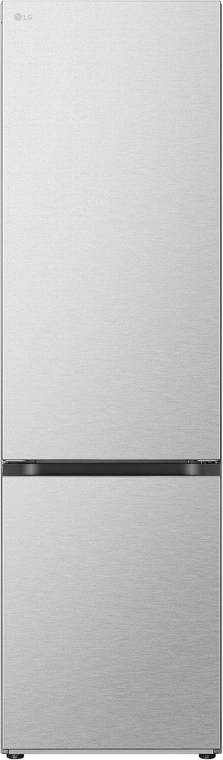 Lodówka/zamrażarka LG GBV22NCCEP – inteligentny kompresor inwerterowy, system Total No Frost, nowoczesna konstrukcja płaskich drzwi, matowy czarny metalik, klasa energetyczna A