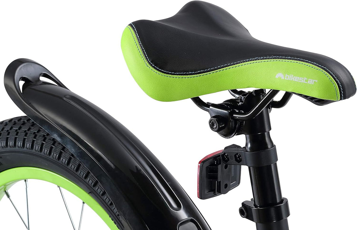 Rower dziecięcy BIKESTAR dla chłopców i dziewczynek w wieku od 4 lat | Rower górski 16 cali z hamulcami | Wersja Mountain Bike 16"