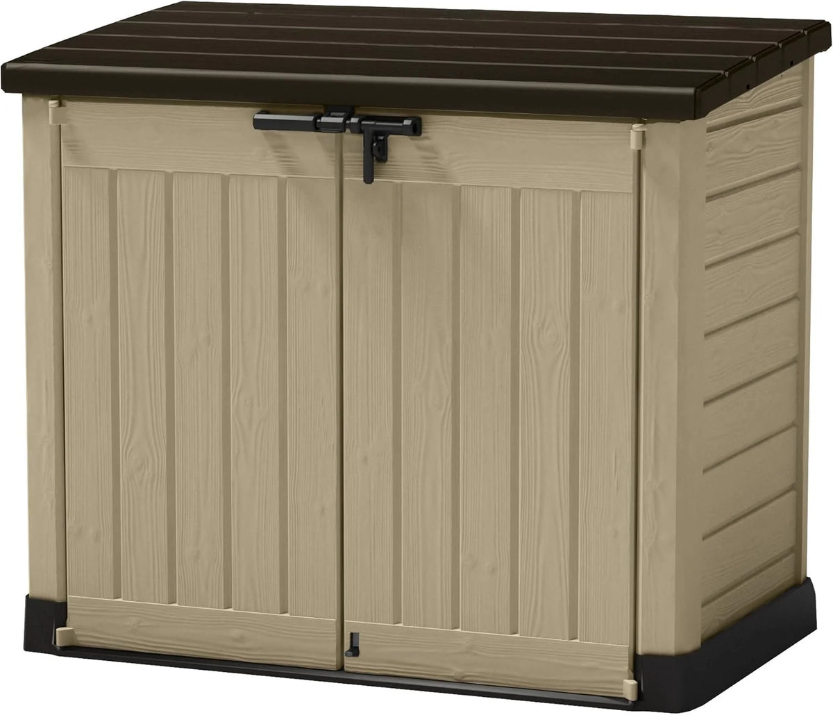 Keter Sio Max – szopa ogrodowa zewnętrzna, pojemność 1200 l, kolor taupe/beżowy, 145,5 x 125 x 82 cm