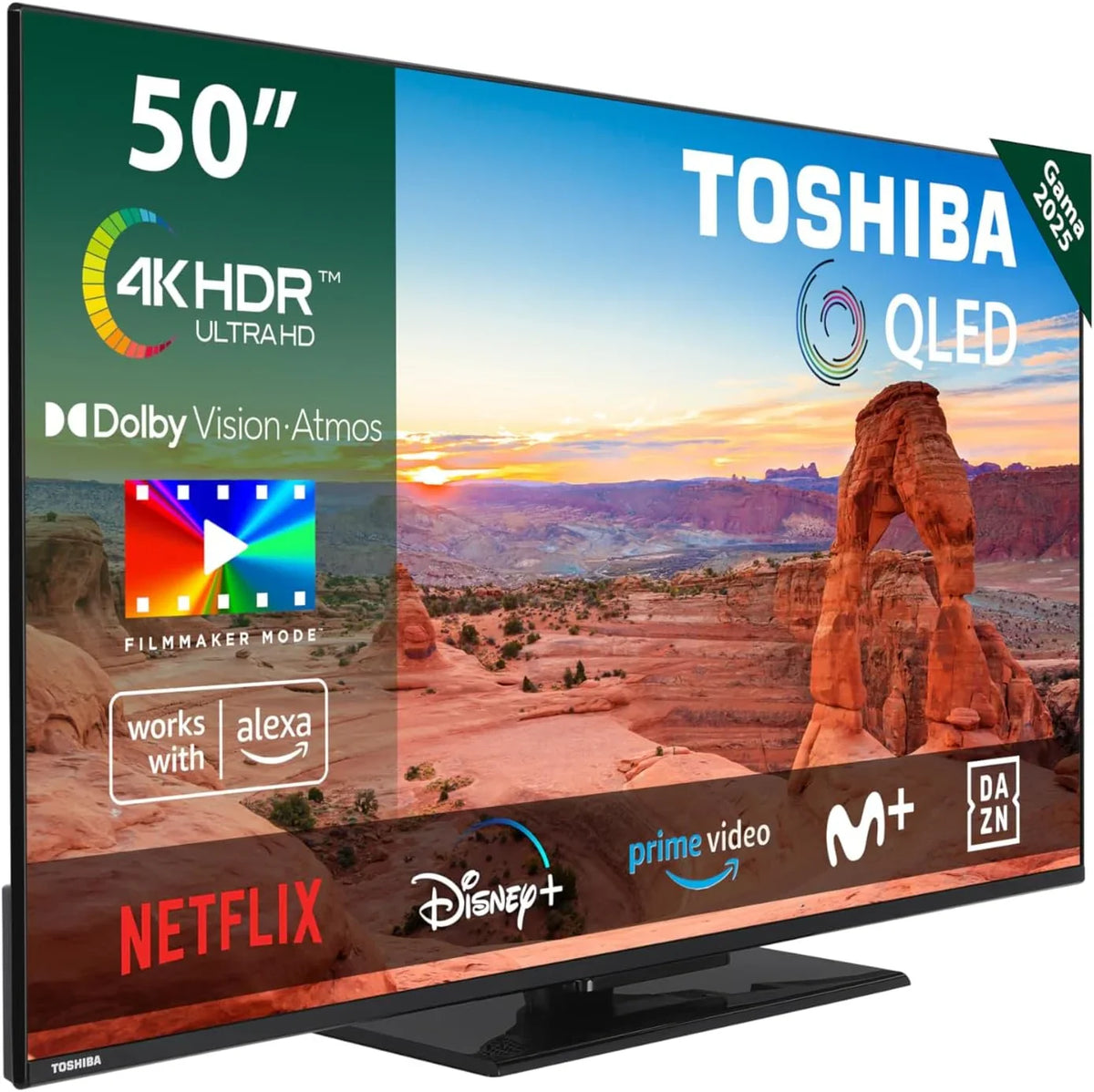 Telewizor Toshiba 40LV3563DG 40" Full HD (1920 x 1080) HDR Smart TV z centralną podstawą, kompatybilny z Alexą, Wi-Fi