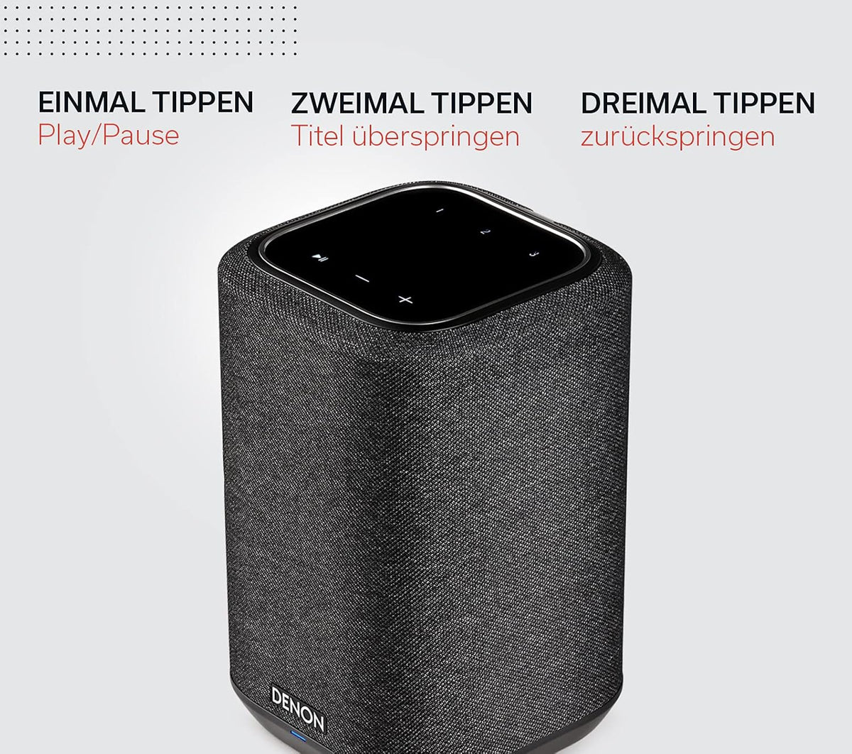 Głośnik Denon Home 150 Multiroom, głośnik HiFi z wbudowaną platformą HEOS, zintegrowaną funkcją Alexa, Wi-Fi, Bluetooth, USB, AirPlay 2, dźwiękiem Hi-Res, czarny