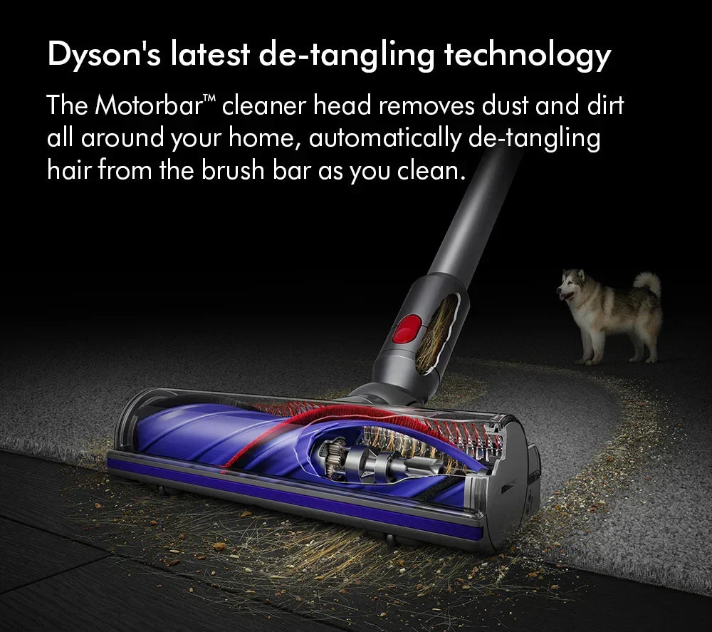 Dyson V11 Extra draadloze steelstofzuiger 2026 – Tot 60 minuten gebruiksduur – Nikkel en rode afwerking