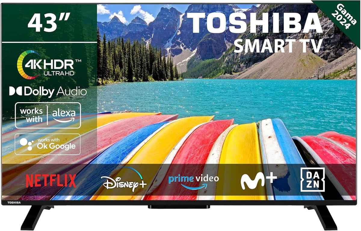 Telewizor Toshiba 40LV3563DG 40" Full HD (1920 x 1080) HDR Smart TV z centralną podstawą, kompatybilny z Alexą, Wi-Fi