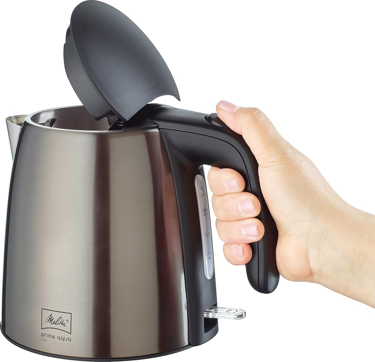 Melitta AromaFresh - Ekspres przelewowy - ze szklanym dzbankiem - wbudowanym młynkiem - funkcją timera - 10 filiżanek - Czysta czerń
