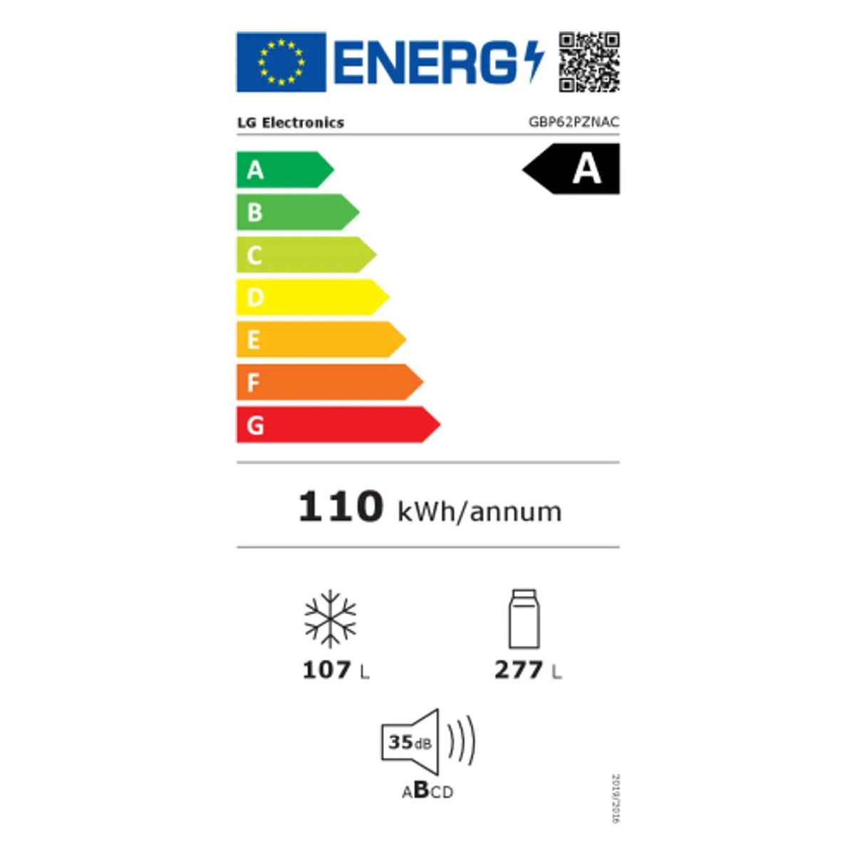 2026 LG GBP62PZNAC Lodówka z zamrażarką i sprężarką inwerterową liniową