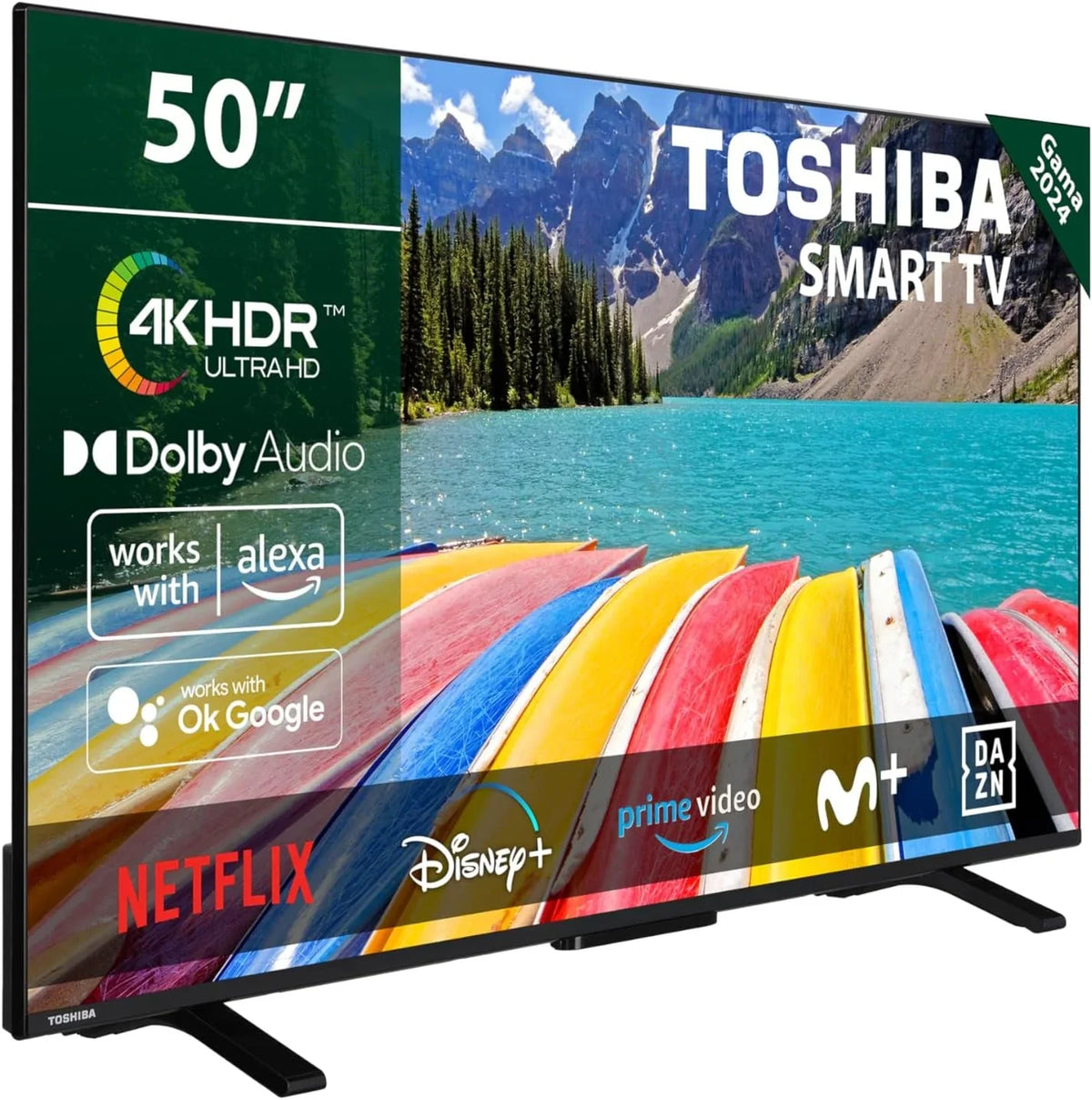 Telewizor Toshiba 40LV3563DG 40" Full HD (1920 x 1080) HDR Smart TV z centralną podstawą, kompatybilny z Alexą, Wi-Fi