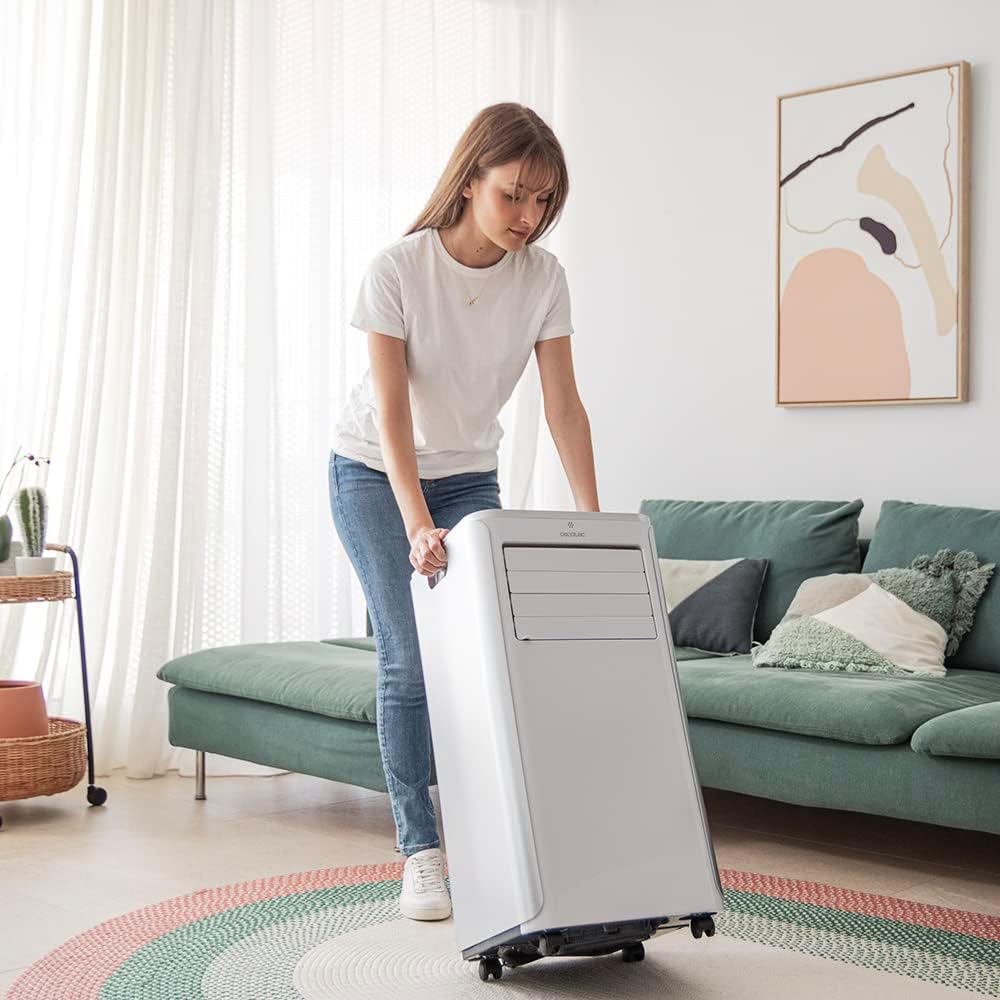 Cecotec ForceClima 9100 Przenośna klimatyzacja z pilotem. 9000 BTU, niskie zużycie energii, wyświetlacz LED, 4 tryby, 2 prędkości, zasięg 20-25 m²