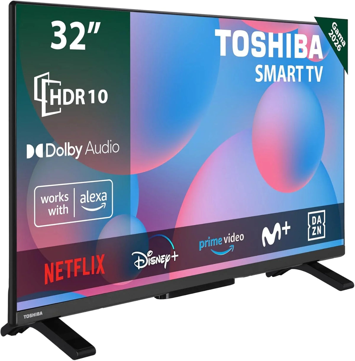Telewizor Toshiba 40LV3563DG 40" Full HD (1920 x 1080) HDR Smart TV z centralną podstawą, kompatybilny z Alexą, Wi-Fi