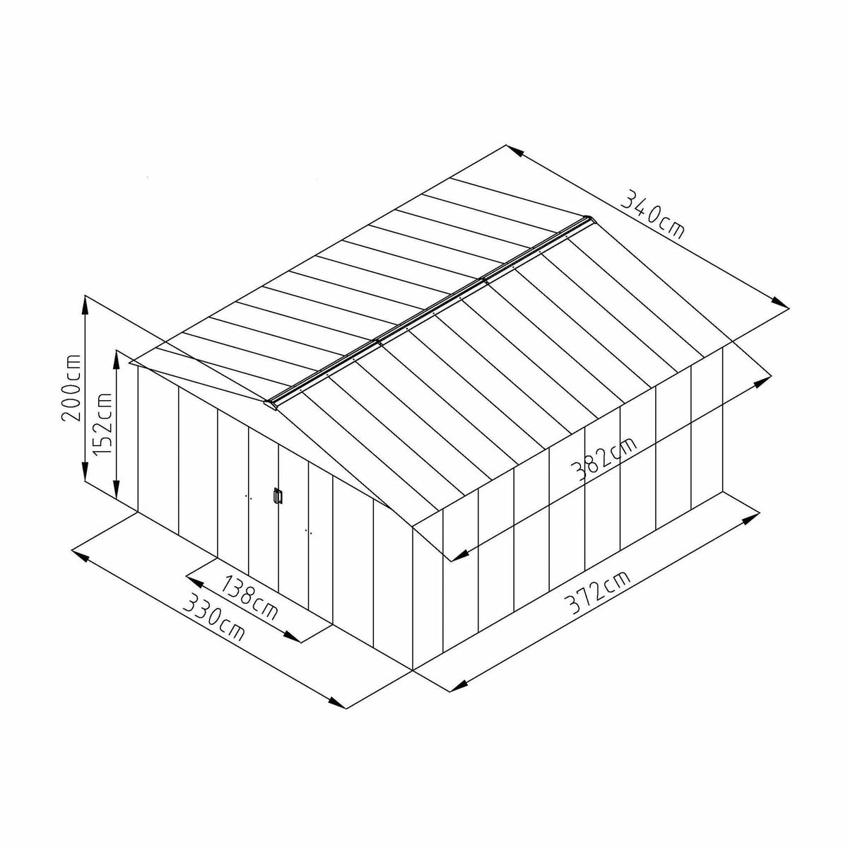 Fornorth Gerteschuppen, 12,99m2
