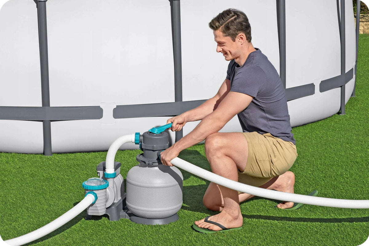 Bestway zandpomp, zwembadfilter, 8327 l/u, slangkoppelingen