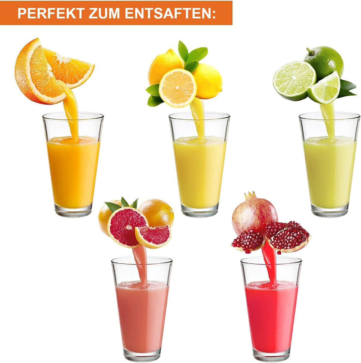 Zulay Professional Citrus Press – ręczna metalowa wyciskarka do soku – ręczna wyciskarka do cytryn i pomarańczy – solidna i trwała, wysokiej jakości wyciskarka podłogowa, czarna