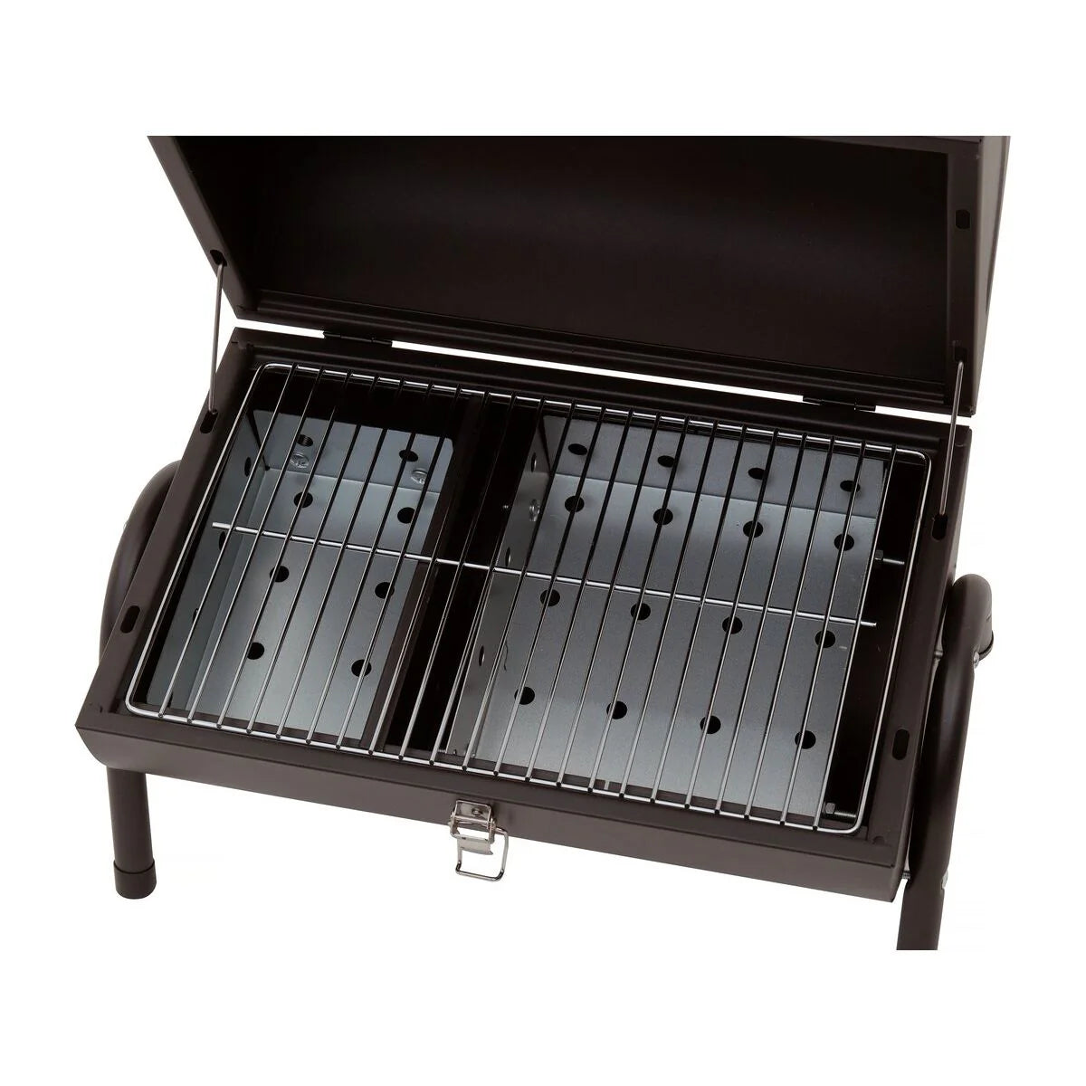 Przenośny grill węglowy „Capitán” – 42 x 27 x 43 cm – czarny