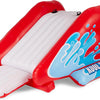 Inflatable Water Slide Swimming Pool Play Center with Built in Sprayers for Kids and Adults, Ages 6 and Up, Blue