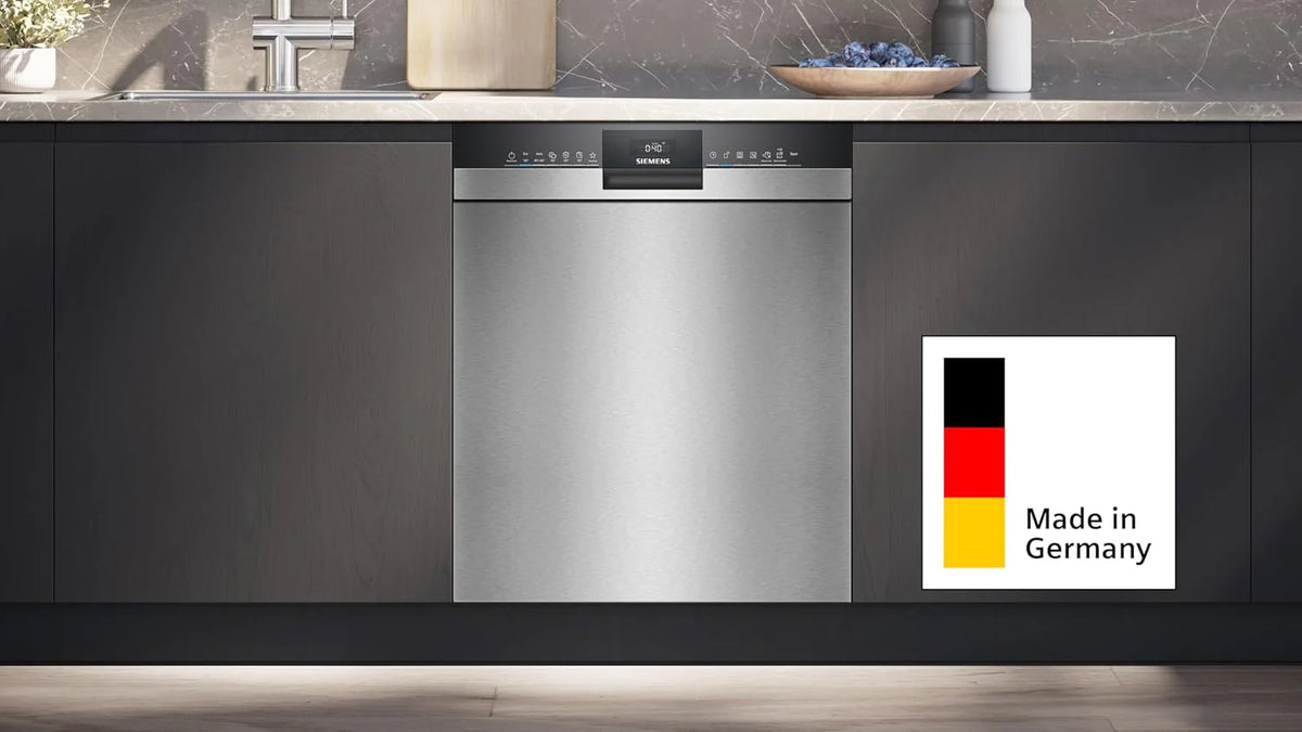 Zmywarka Siemens SN63EX06VE, iQ300 Smart, w pełni zintegrowana, 60 cm, szuflada na sztućce, bardzo cicha, varioSpeed, automatyczne otwieranie drzwi, potrójny system koszenia, infoLight, intensiveZone