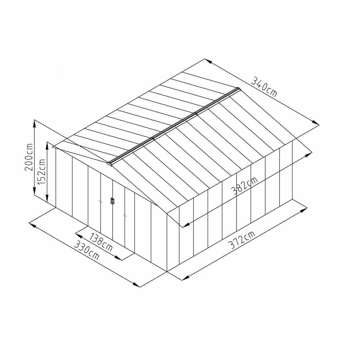 Fornorth Gerteschuppen, 12,99 m2