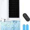 Portable Air Conditioners w/Remote, 4 Modes & 3 Speeds, Waterless Alert System & 2.4-Gal Tank for 20H Cooling, 12H Timer for Auto Off, 3-IN-1 Evaporative Air Cooler for Room Bedroom Home