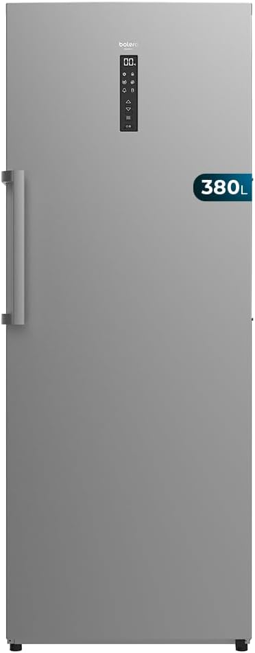Zamrażarka pionowa Cecotec Bolero CoolMarket UF 380 inox 380L, 1950 W, silnik Inverter Plus, niskie zużycie energii, całkowity brak szronu, drzwiczki wystawowe, możliwość przekształcenia w lodówkę, wieloprzepływowy przepływ powietrza