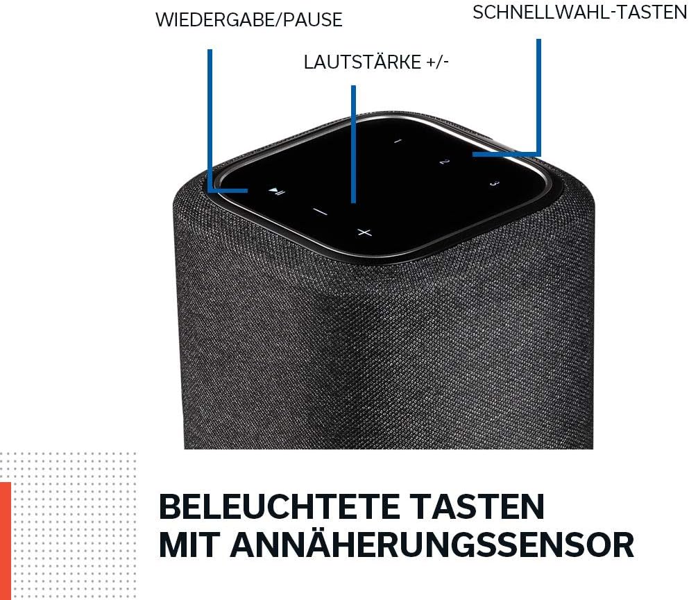 Głośnik Denon Home 150 Multiroom, głośnik HiFi z wbudowaną platformą HEOS, zintegrowaną funkcją Alexa, Wi-Fi, Bluetooth, USB, AirPlay 2, dźwiękiem Hi-Res, czarny