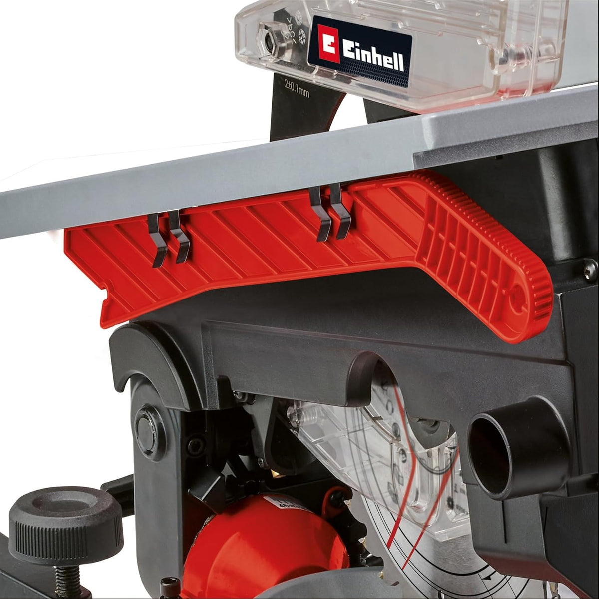 Piła ukośnica i stołowa Einhell TE-MS 216 T (1500 W, tarcza Ø 216 mm, szerokość cięcia 120 mm, głębokość 55 mm, w tym laser wyznaczający linię cięcia, funkcja piły stołowej)