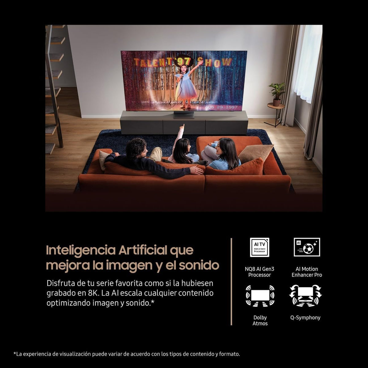 65-calowy mini telewizor LED Neo QLED QN900F 8K Smart TV z technologią AI Vision, ekranem bez odblasków i technologią Motion Xcelerator 165 Hz