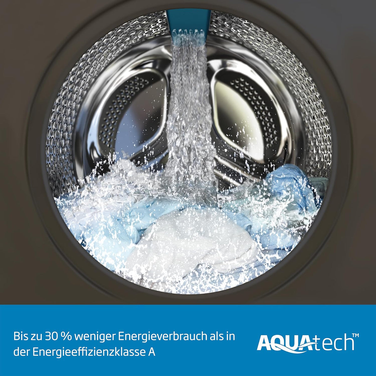 Pralka wolnostojąca Beko B5WFU58418W bPRO 500, w pełni automatyczna, 8 kg, AquaTech, wybór prędkości wirowania, 1400 obr./min, Bluetooth, funkcja pary, odpowiednia dla alergików, biała