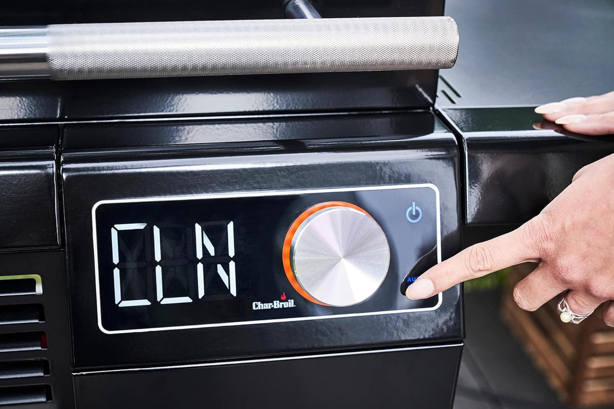Grill elektryczny Char-Broil SMART-E – Grill z technologią E-POWER (90–370°C), precyzyjną regulacją temperatury i funkcją czyszczenia – idealny do grillowania na świeżym powietrzu, w ogrodzie i na tarasie.