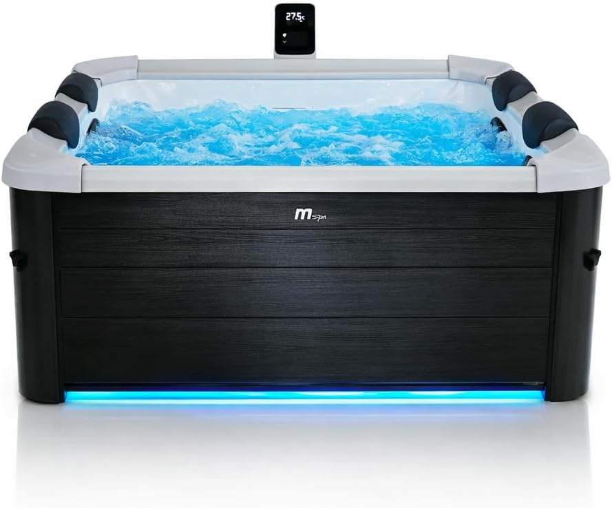 Wanna z hydromasażem MSpa Oslo SPA Outdoor dla 6 osób, solidna ściana zewnętrzna, oświetlenie LED, możliwość użytkowania przez cały rok, odporna na zimę