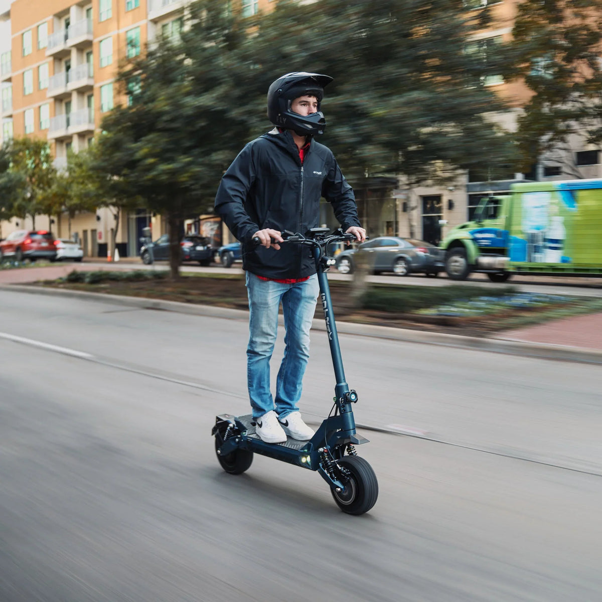 Hulajnoga elektryczna terenowa Gotrax GX3 z 2026 r. – mocne dwa silniki, prędkość maksymalna 64 km/h, opony terenowe