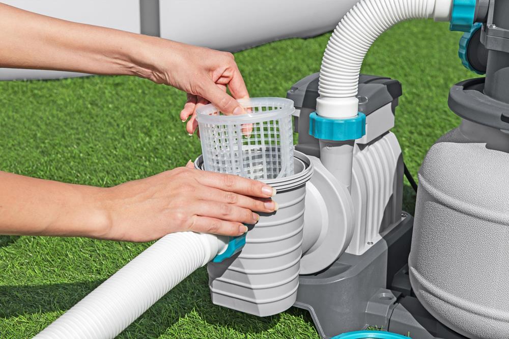 Bestway zandpomp, zwembadfilter, 8327 l/u, slangkoppelingen