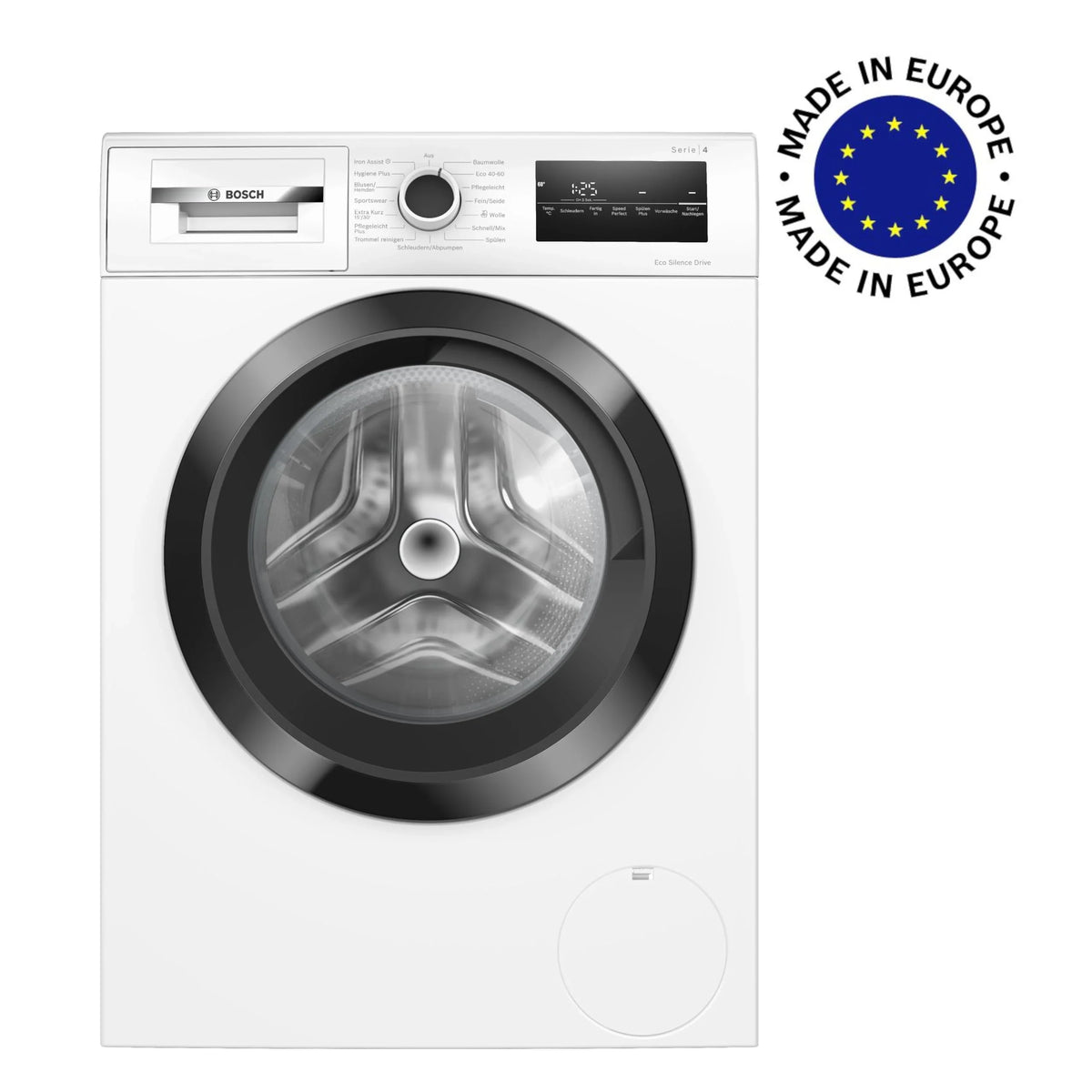 Bosch WAN282K3, serie 4, voorlader wasmachine (2025), 8 kg, 1400 tpm, SpeedPerfect, maximale energie- en waterbesparing, extra wasfunctie, bijzonder hygiënisch, AquaStop, IronAssist