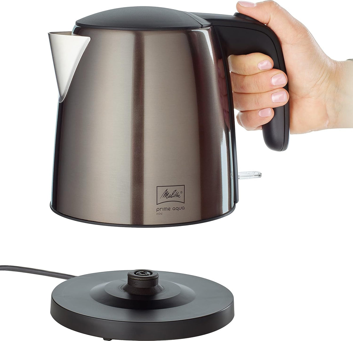 Melitta AromaFresh - Ekspres przelewowy - ze szklanym dzbankiem - wbudowanym młynkiem - funkcją timera - 10 filiżanek - Czysta czerń