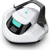Cordless Robotic Pool Cleaner, Pool Vacuum Lasts 90 Mins, LED Indicator, Self-Parking, Ideal for Above/In-Ground Flat Pools up to 40 Feet - Gray